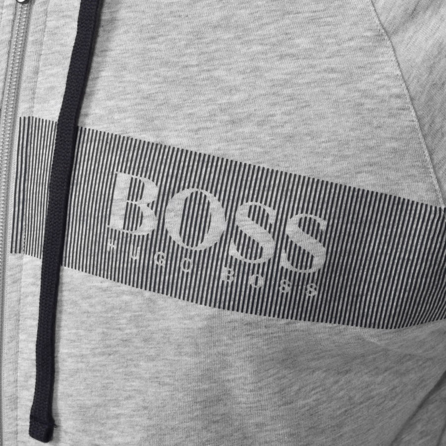 Alternative Image for ProductBOSS Bodywear Authentic Lounge Logo Hoodie Grey3